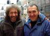 4 октября 2003 г. Андрей Сорокач (слева, кто не знает, хотя такого просто быть не может) - наш главный бард, суперзвезда города, района и области, а в России известен тоже и Ю. Слюньков (FURY) - ваш покорный слуга